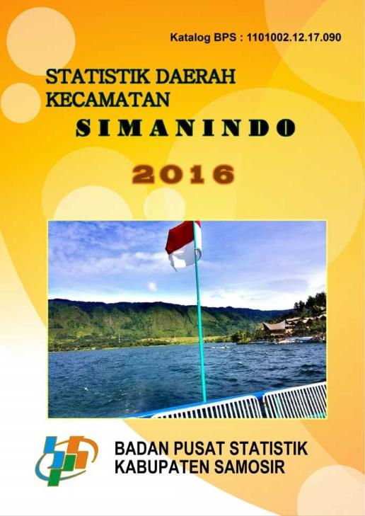 Simanindo Subdistrict Regional Statistics 2016