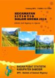 Kecamatan Sitiotio Dalam Angka 2016