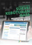 Analysis of Data Needs Survey for BPS-Statistics of Samosir Regency 2022