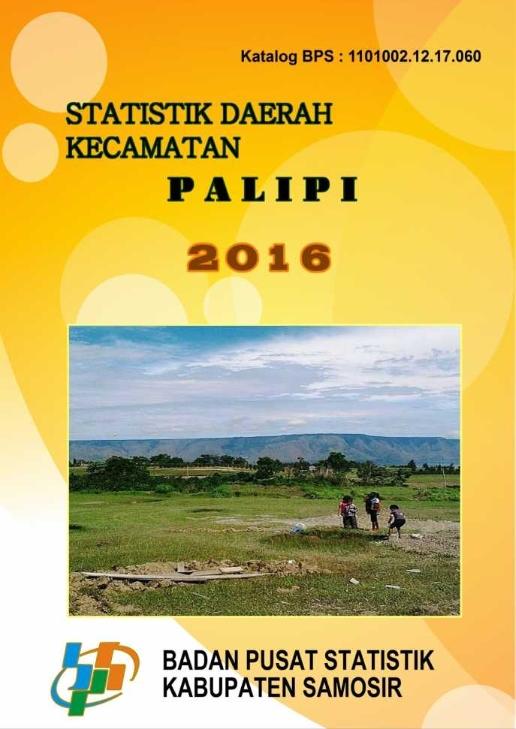 Palipi Subdistrict Regional Statistics 2016